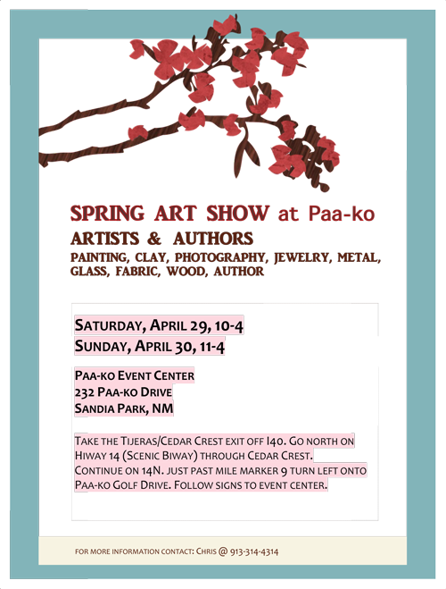 paako community art show flyer